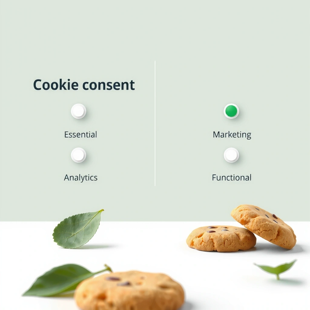 Cookie settings interface showing user control options